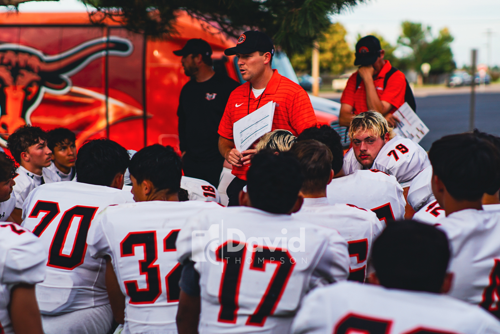 Picture of football team standing around